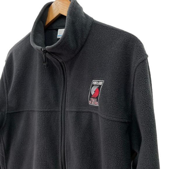 Portland Trailblazer Black Fleece Jacket Mens Large - Picture 4 of 6